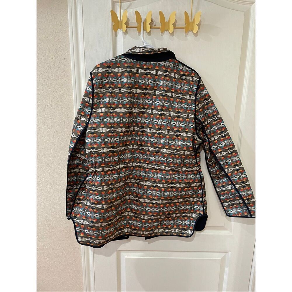 Pendleton Women's Southwestern Print Reversible Snap Button Jacket Women's Sz XL - Picture 5 of 13